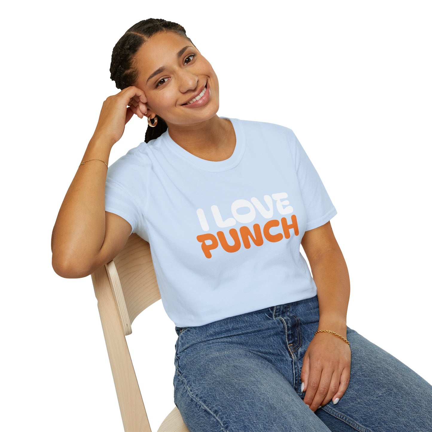 I Love Punch The Monkey T-Shirt — Cute Monkey Parents & Baby Graphic Tee