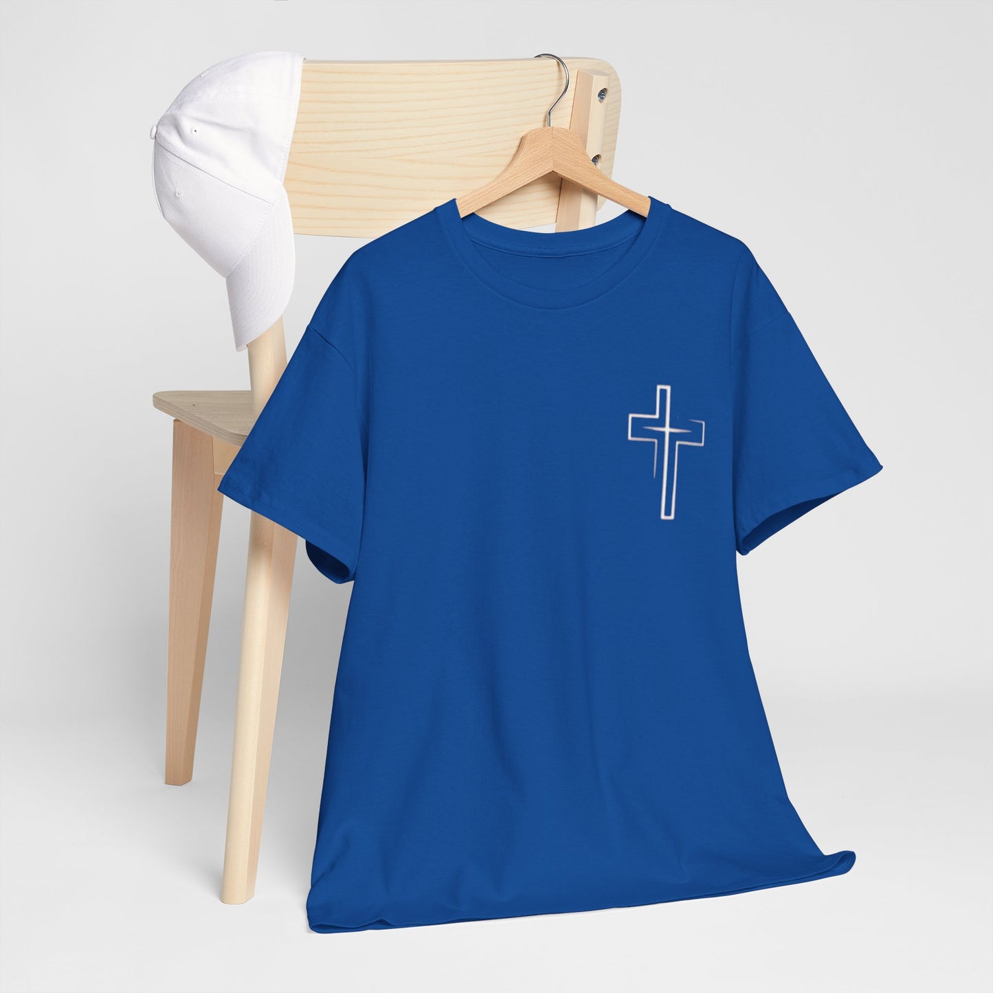Christian Cross T‑Shirt — "God First" Faith Tee (Kingdom of God)