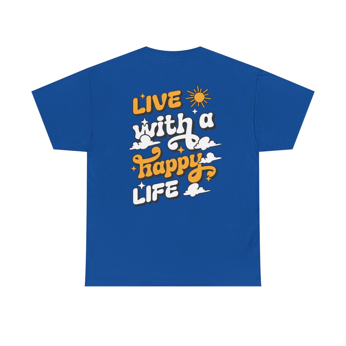 Forge Within - Live With a Happy Life T-Shirt — Positive Retro Graphic Tee