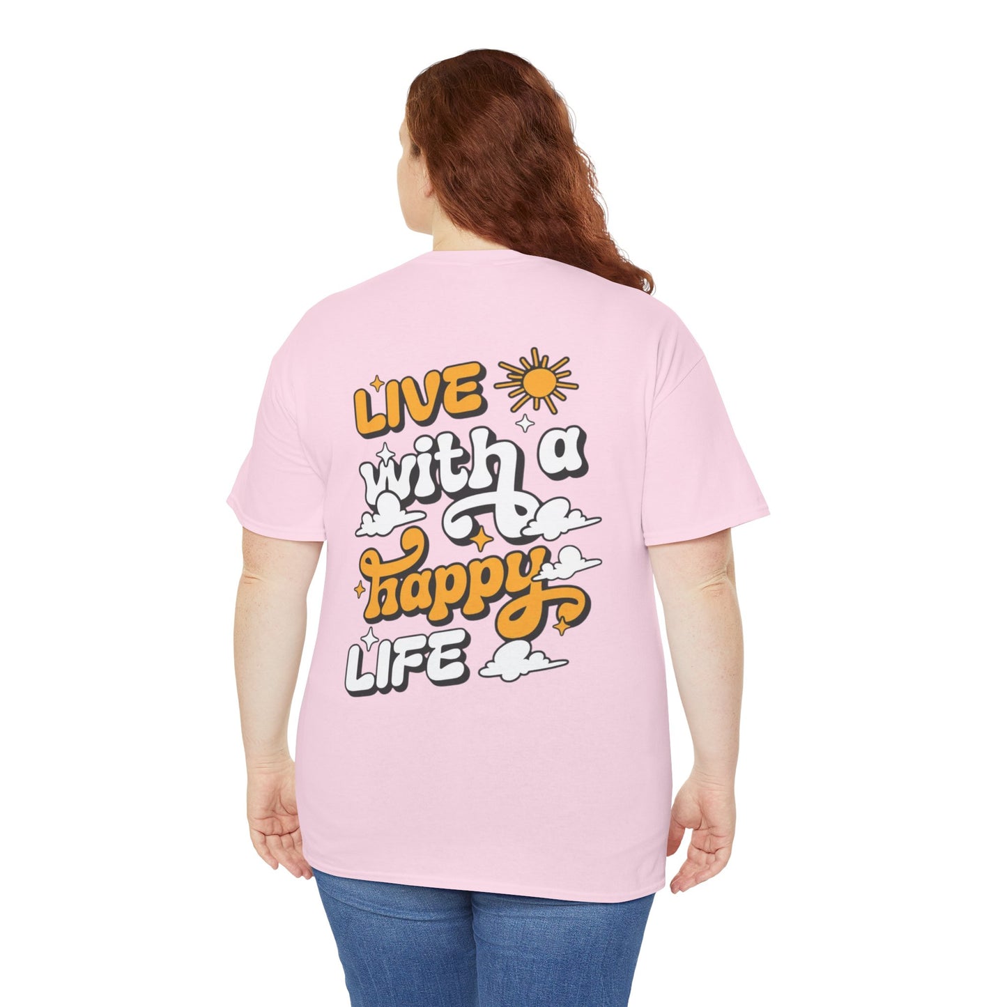 Forge Within - Live With a Happy Life T-Shirt — Positive Retro Graphic Tee