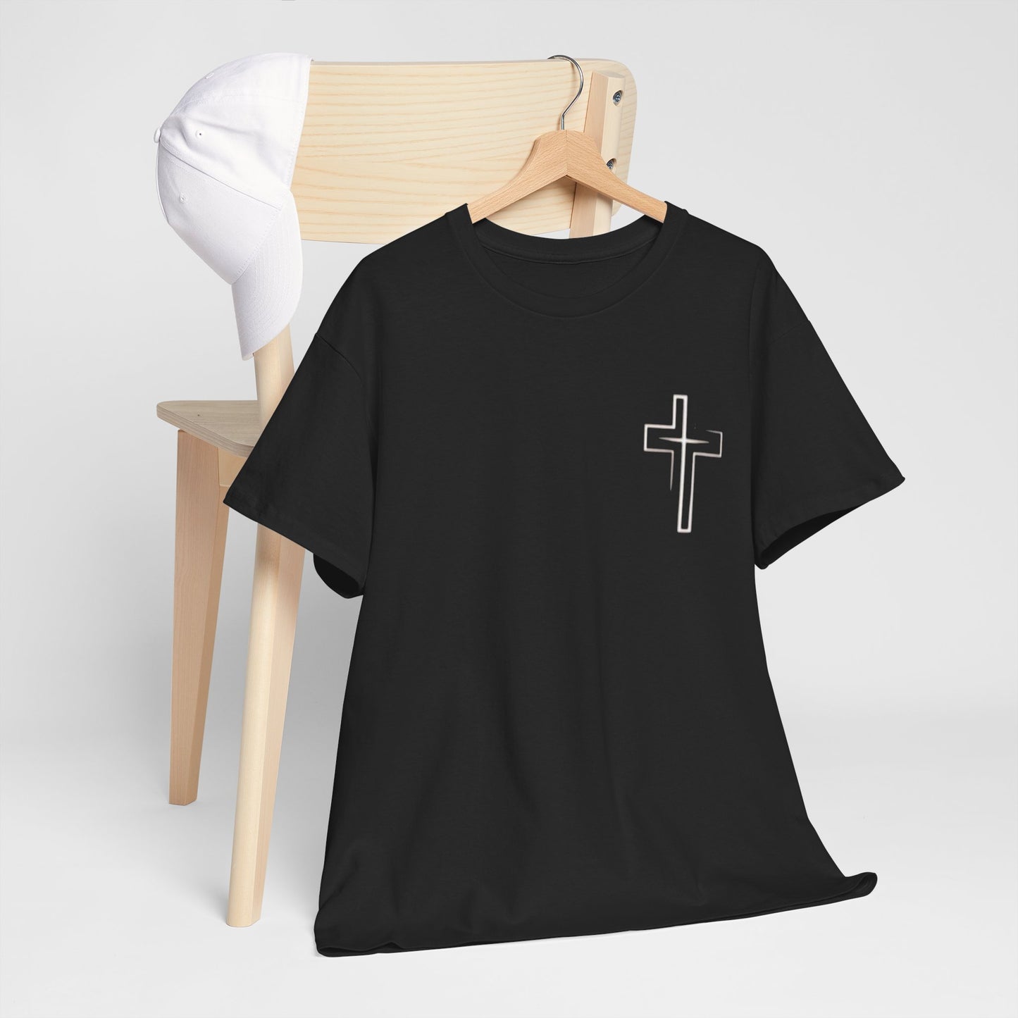 Christian Cross T‑Shirt — "God First" Faith Tee (Kingdom of God)