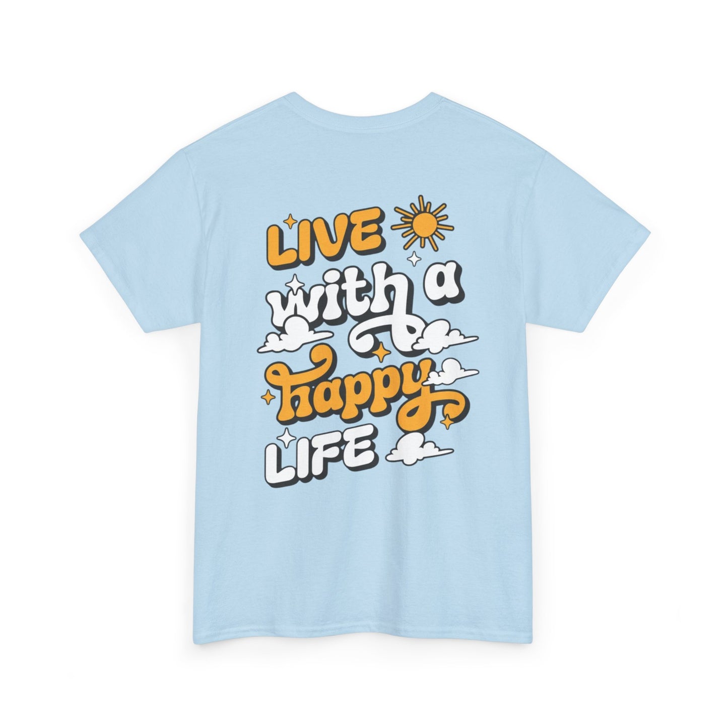 Forge Within - Live With a Happy Life T-Shirt — Positive Retro Graphic Tee