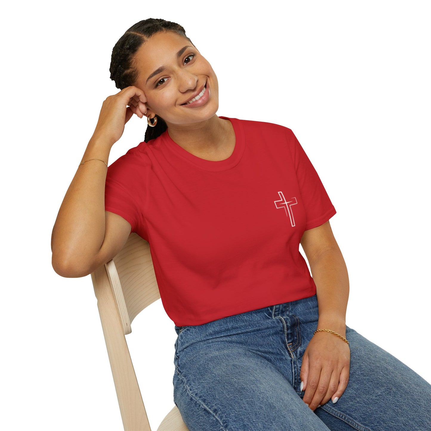 Christian Cross T-Shirt — "Jesus Died For Me Now I Live For Him" Faith Tee