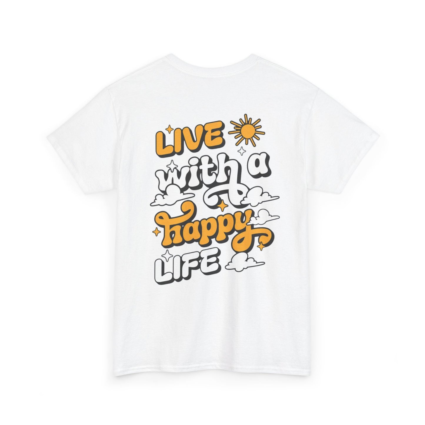 Forge Within - Live With a Happy Life T-Shirt — Positive Retro Graphic Tee