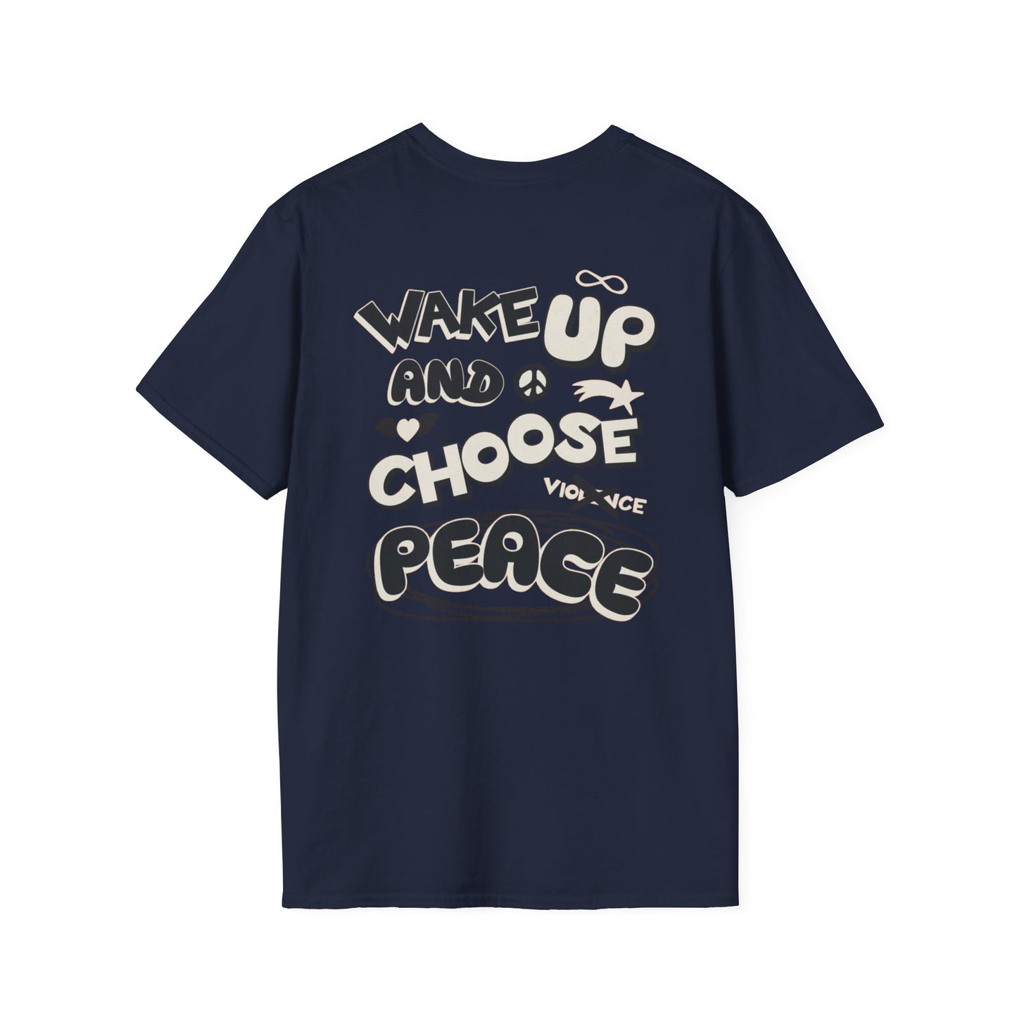 Forge Within T-Shirt — "Wake Up and Choose Peace" Retro Graphic Tee