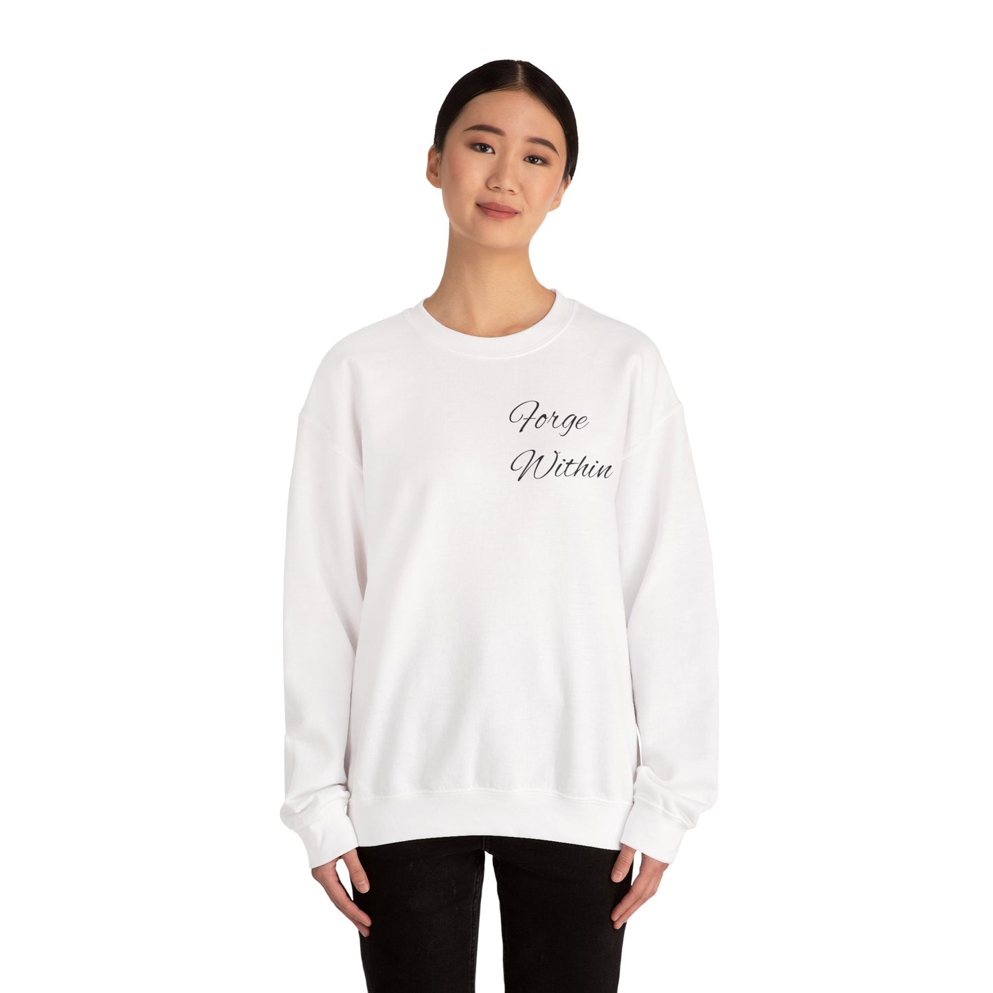 Crewneck Sweatshirt — "All These Scars Have Stories" Vintage Knight Graphic